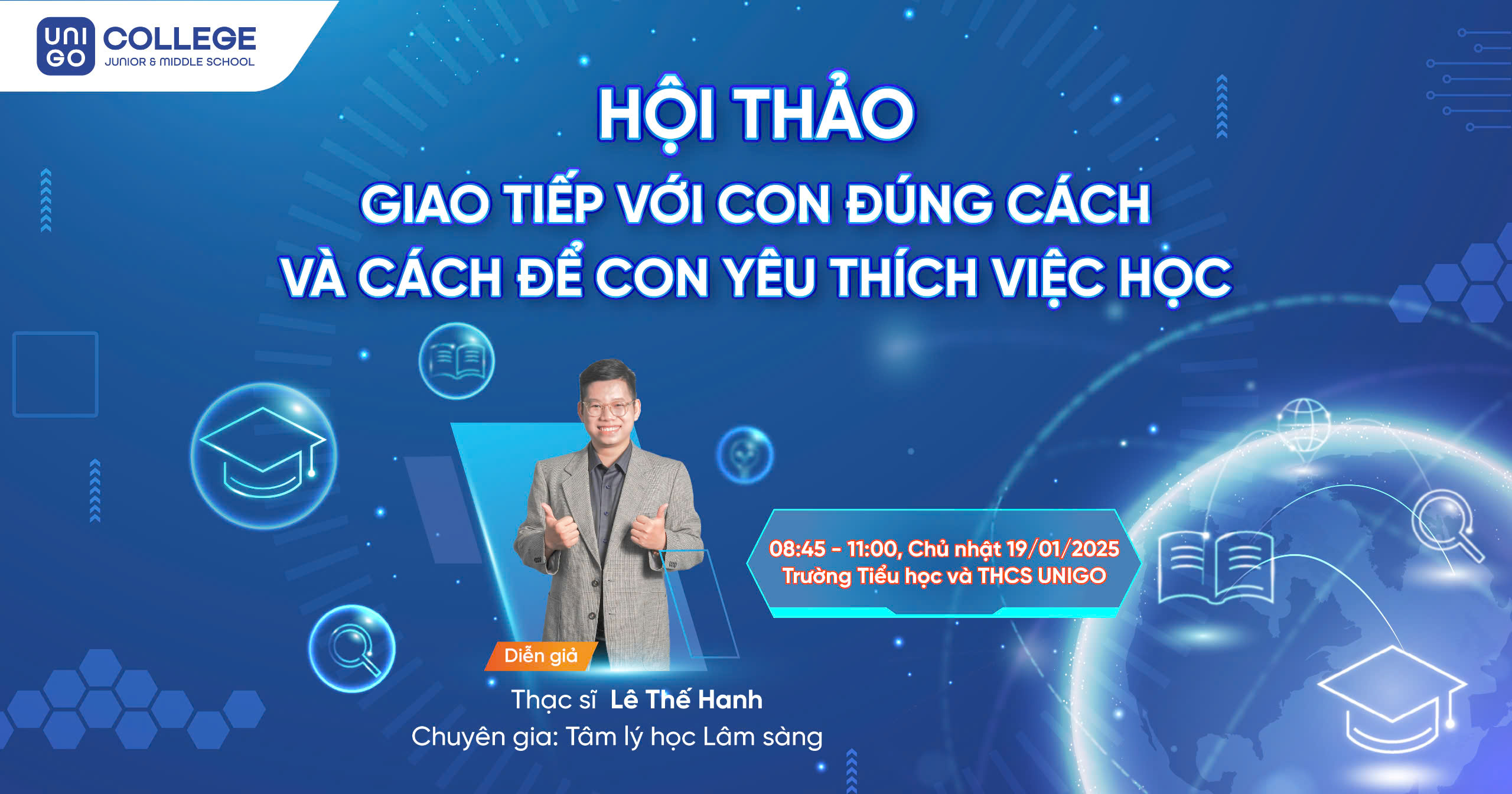 HỘI THẢO "GIAO TIẾP VỚI CON ĐÚNG CÁCH & CÁCH ĐỂ CON YÊU THÍCH VIỆC HỌC"